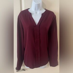 SHEIN Deep Burgundy Blouse